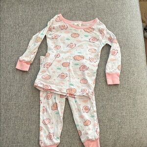 Cute Pink and White Pajama Set